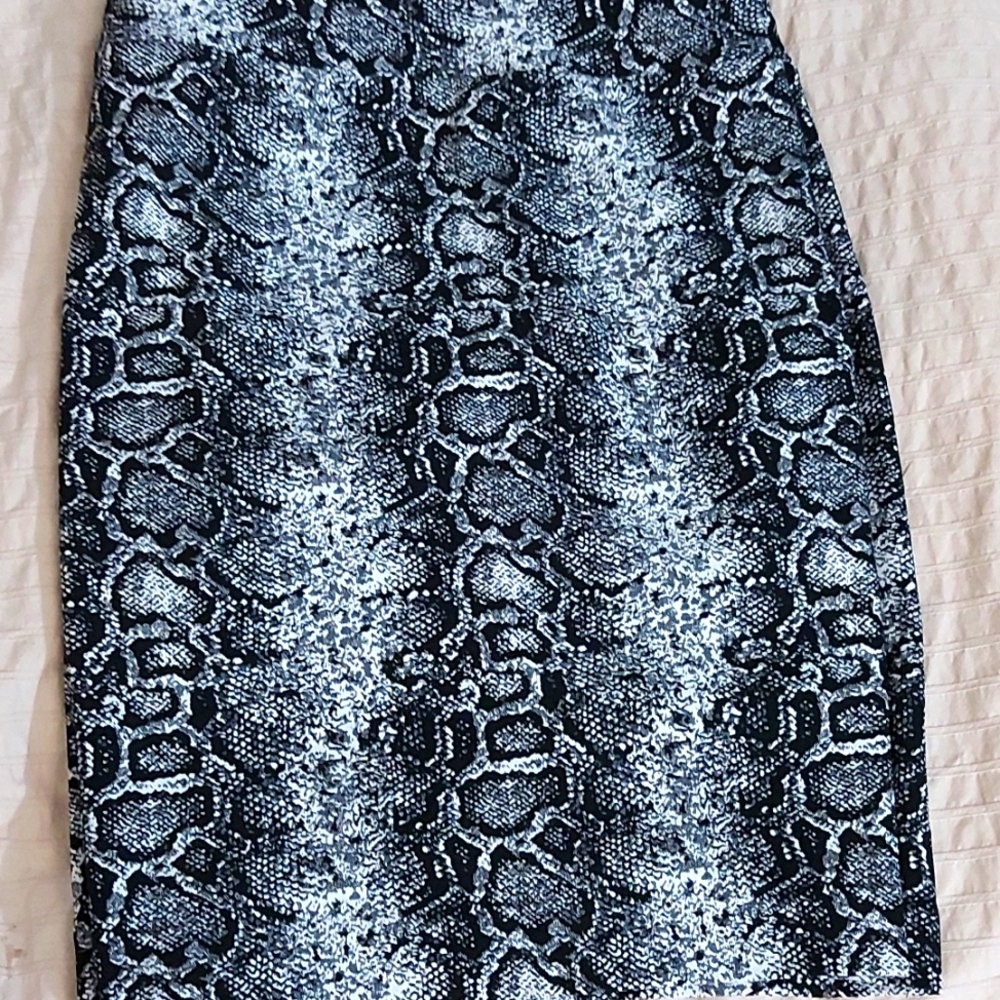 Jessica Snake Print Skirt